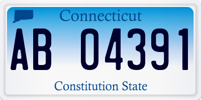 CT license plate AB04391