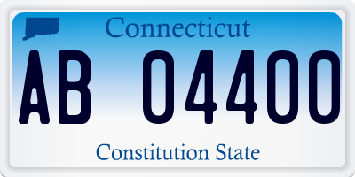 CT license plate AB04400