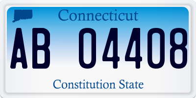 CT license plate AB04408