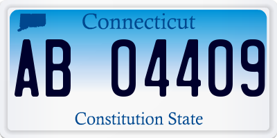 CT license plate AB04409