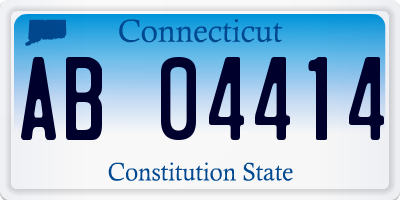 CT license plate AB04414