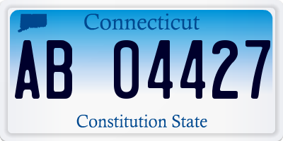 CT license plate AB04427