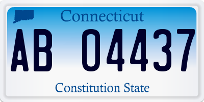 CT license plate AB04437