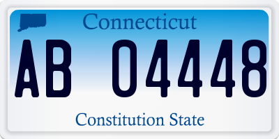 CT license plate AB04448