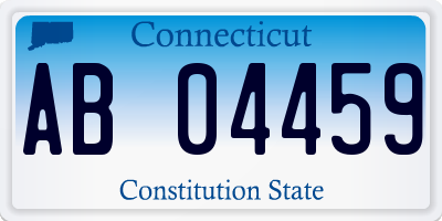 CT license plate AB04459