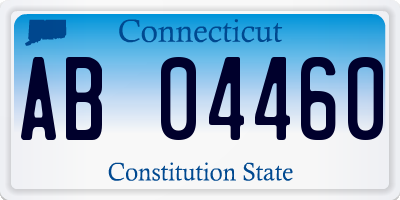 CT license plate AB04460
