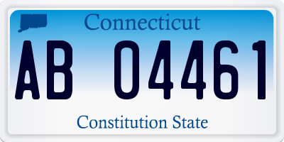 CT license plate AB04461