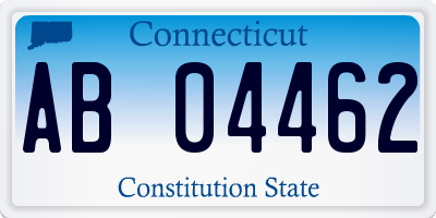 CT license plate AB04462
