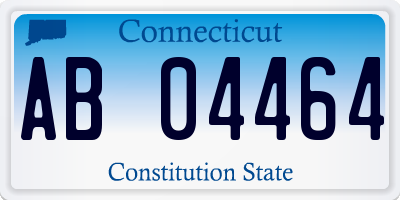 CT license plate AB04464