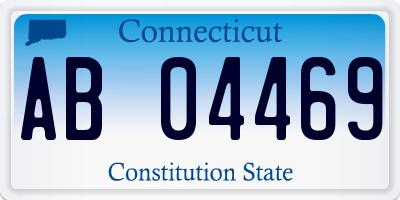 CT license plate AB04469