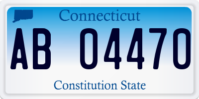 CT license plate AB04470