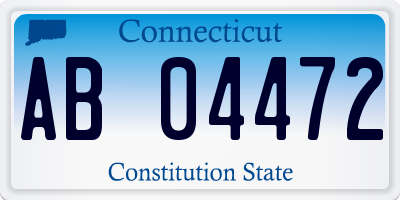 CT license plate AB04472