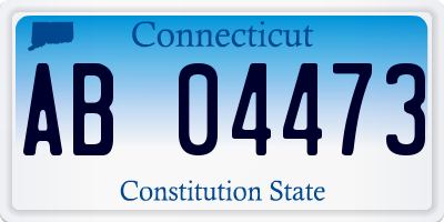 CT license plate AB04473