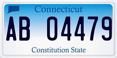 CT license plate AB04479