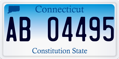 CT license plate AB04495