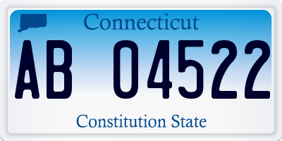 CT license plate AB04522