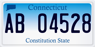 CT license plate AB04528
