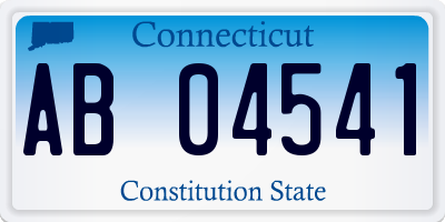 CT license plate AB04541
