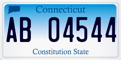 CT license plate AB04544
