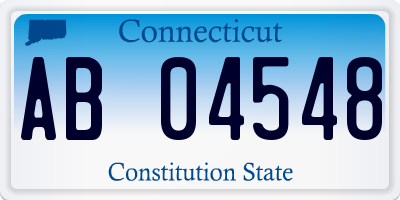 CT license plate AB04548