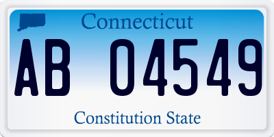 CT license plate AB04549