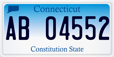 CT license plate AB04552