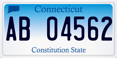 CT license plate AB04562
