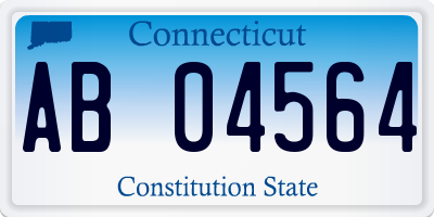 CT license plate AB04564