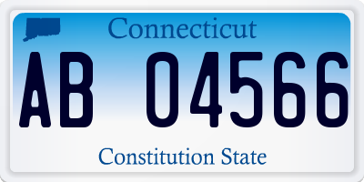 CT license plate AB04566