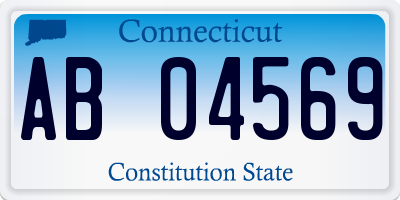 CT license plate AB04569