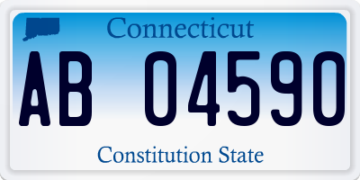 CT license plate AB04590