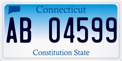 CT license plate AB04599