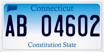 CT license plate AB04602