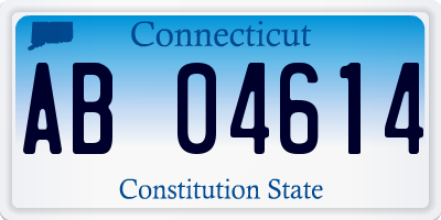 CT license plate AB04614