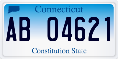 CT license plate AB04621