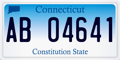 CT license plate AB04641