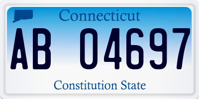 CT license plate AB04697