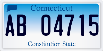 CT license plate AB04715