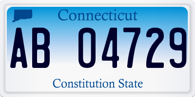 CT license plate AB04729