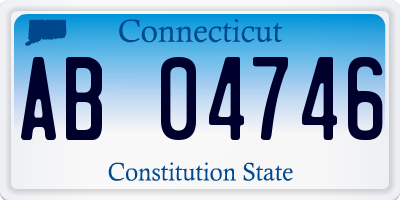 CT license plate AB04746