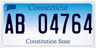 CT license plate AB04764