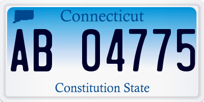 CT license plate AB04775