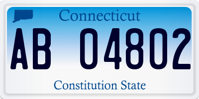 CT license plate AB04802