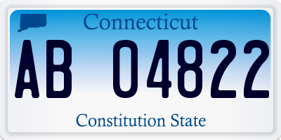 CT license plate AB04822