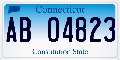 CT license plate AB04823