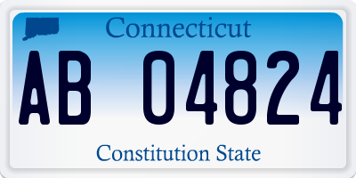 CT license plate AB04824