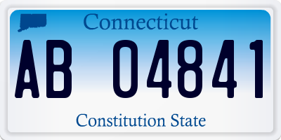 CT license plate AB04841