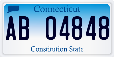 CT license plate AB04848