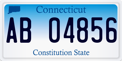 CT license plate AB04856