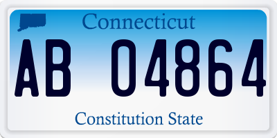 CT license plate AB04864